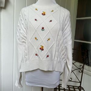 Forever 21 Floral Sweater